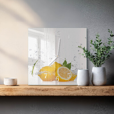 Orologio quadrato limoni