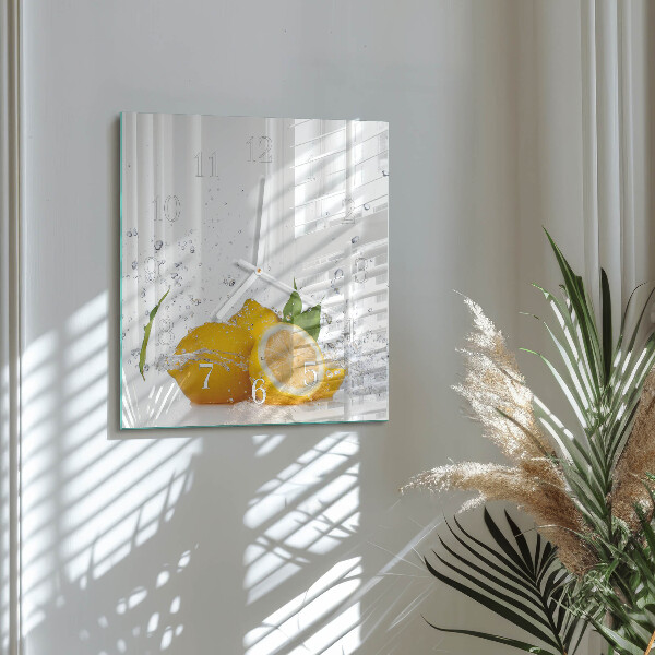 Orologio quadrato limoni
