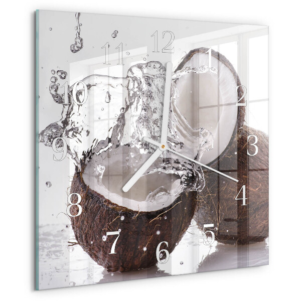 Orologio quadrato Noci di cocco
