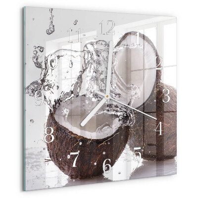 Orologio quadrato Noci di cocco