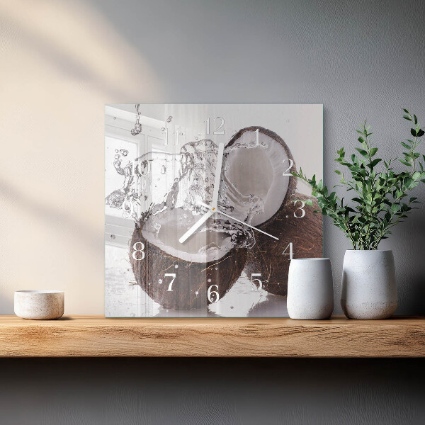Orologio quadrato Noci di cocco
