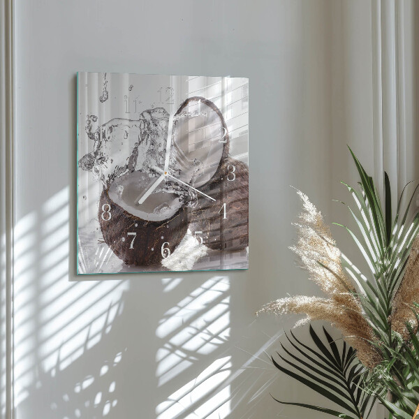 Orologio quadrato Noci di cocco