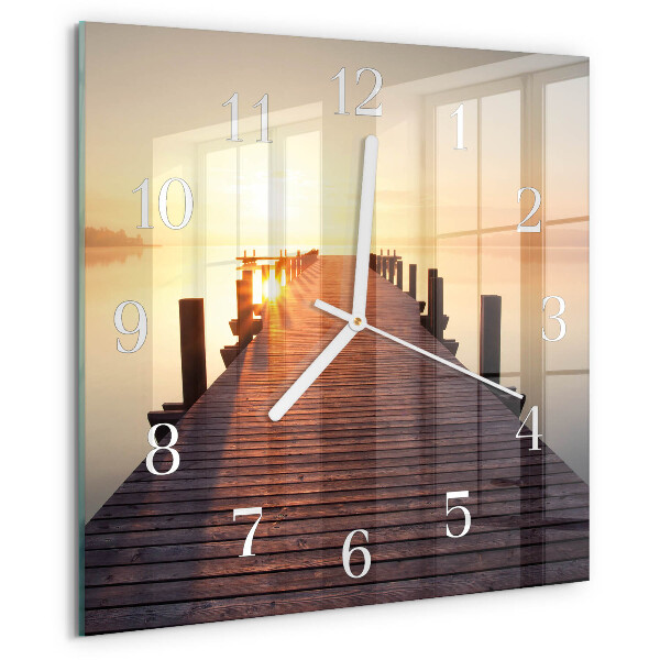 Orologio quadrato Ponte sul lago