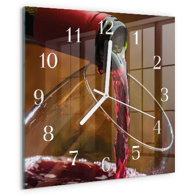 Orologio quadrato Vino