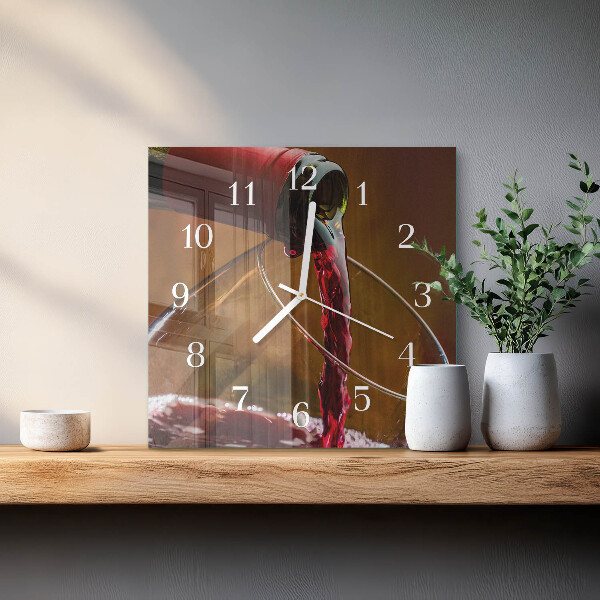 Orologio quadrato Vino