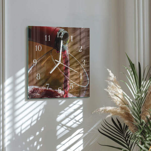 Orologio quadrato Vino