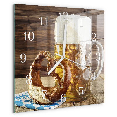 Orologio quadrato Pretzel alla birra
