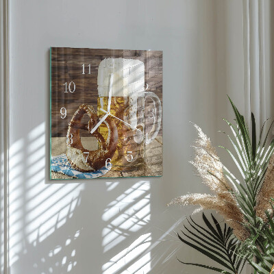 Orologio quadrato Pretzel alla birra