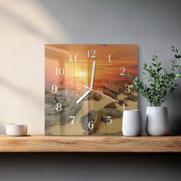 Orologio quadrato Tramonto
