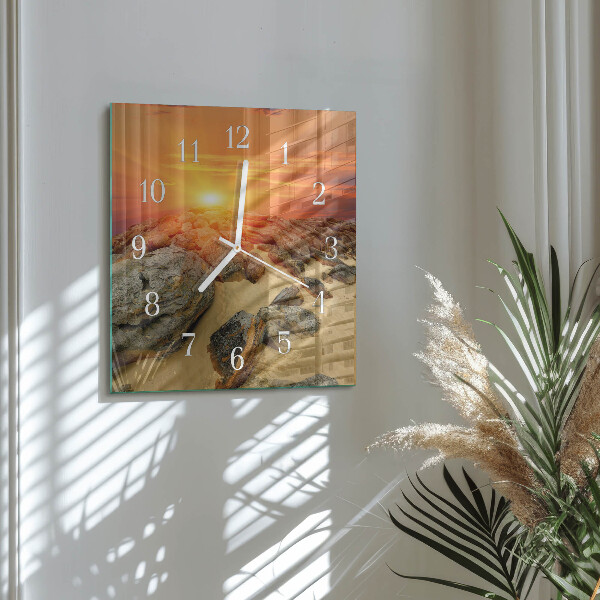Orologio quadrato Tramonto