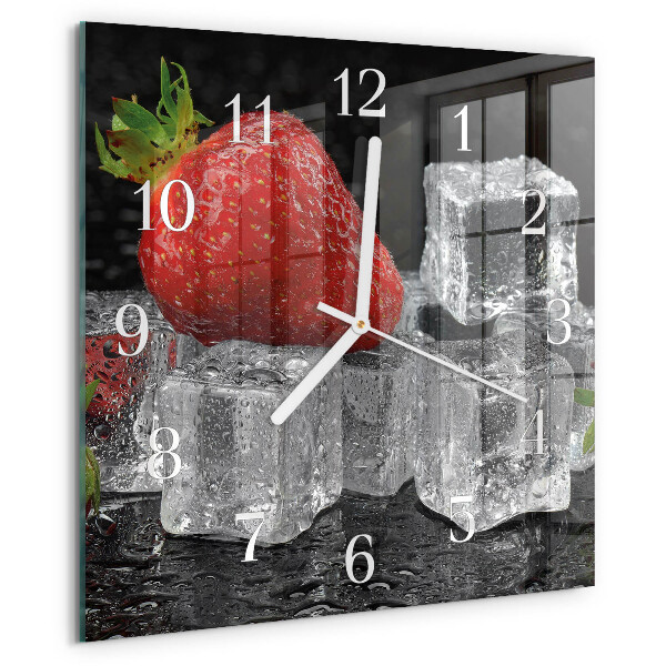 Orologio quadrato Gelato alla fragola