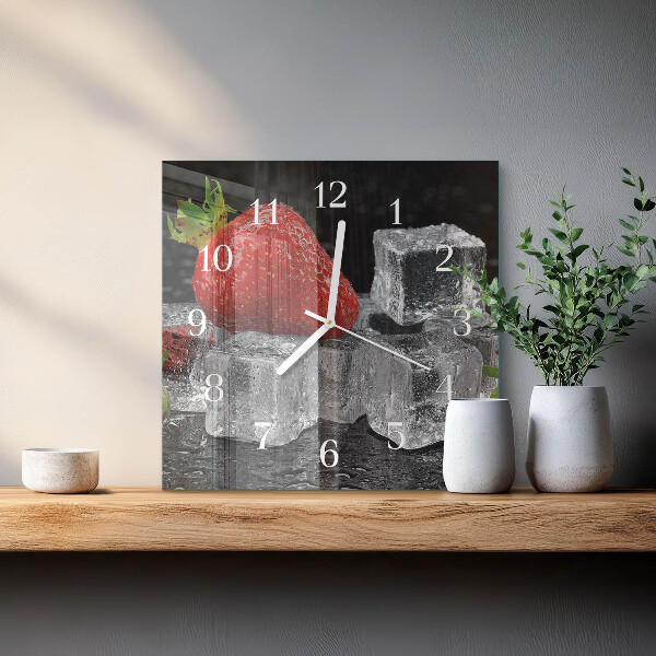 Orologio quadrato Gelato alla fragola