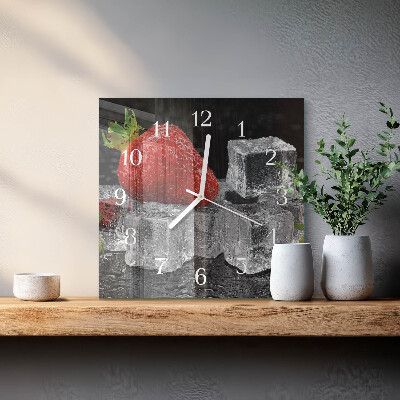 Orologio quadrato Gelato alla fragola