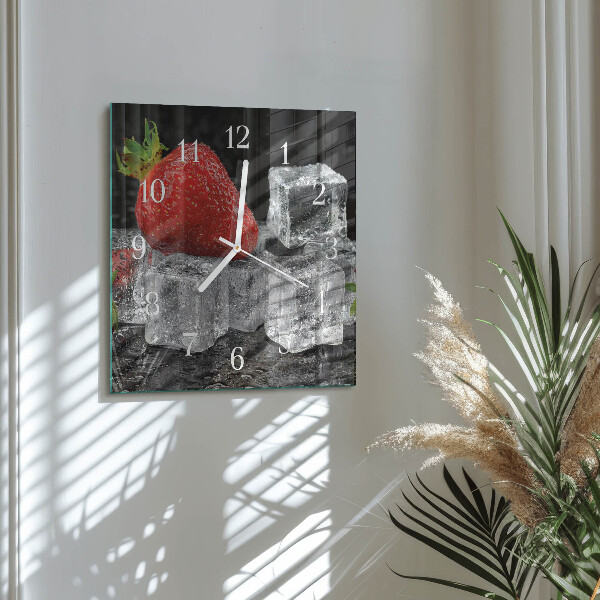 Orologio quadrato Gelato alla fragola