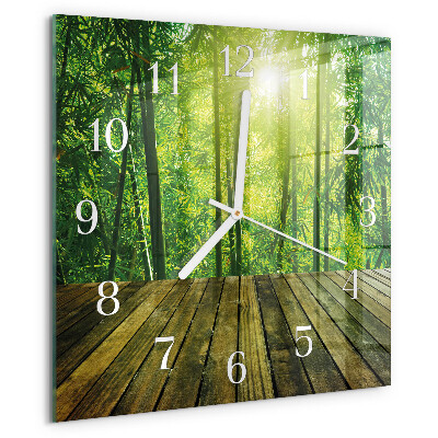 Orologio quadrato Bambù