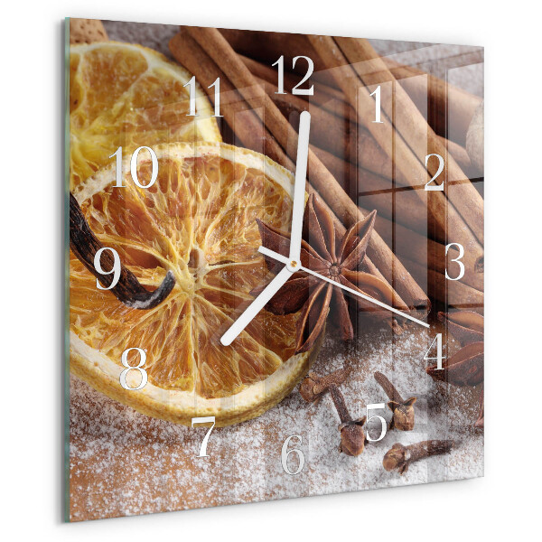 Orologio quadrato Cannella e anice
