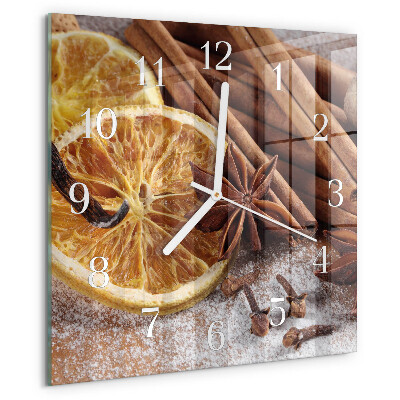 Orologio quadrato Cannella e anice