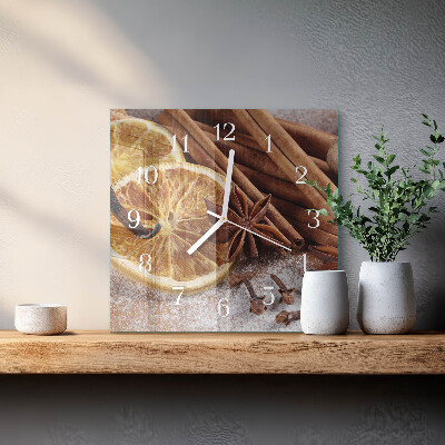 Orologio quadrato Cannella e anice