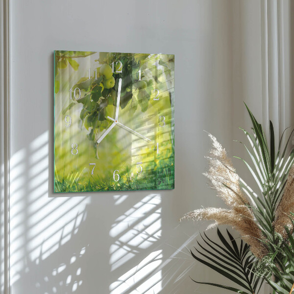 Orologio quadrato Albero di mele