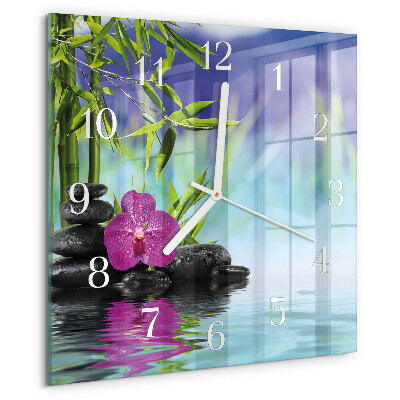 Orologio quadrato Orchidea Spa
