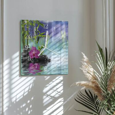 Orologio quadrato Orchidea Spa