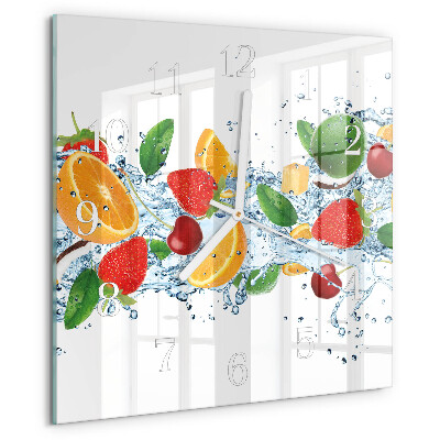 Orologio quadrato Frutta