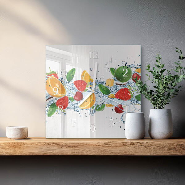 Orologio quadrato Frutta