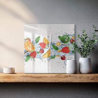 Orologio quadrato Frutta