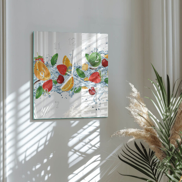 Orologio quadrato Frutta