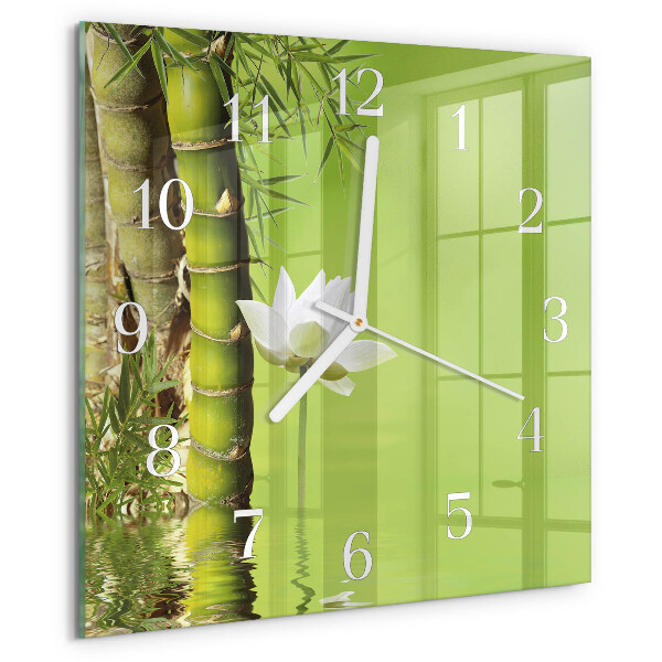 Orologio quadrato Bambù
