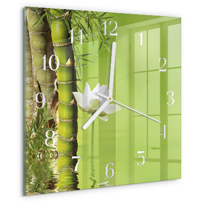 Orologio quadrato Bambù