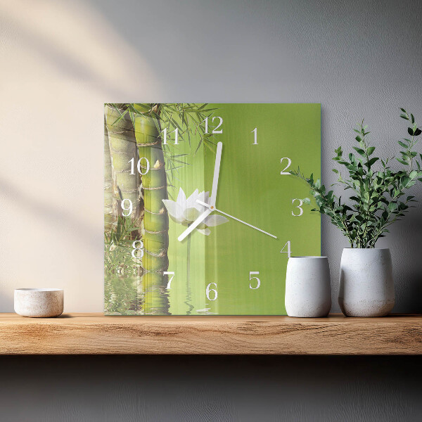 Orologio quadrato Bambù