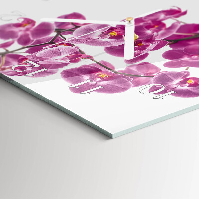 Orologio quadrato Orchidea