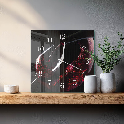 Orologio quadrato Vino