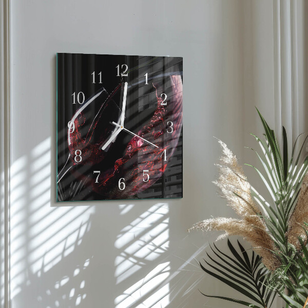 Orologio quadrato Vino