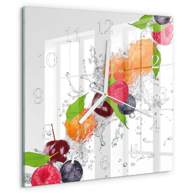 Orologio quadrato Frutta