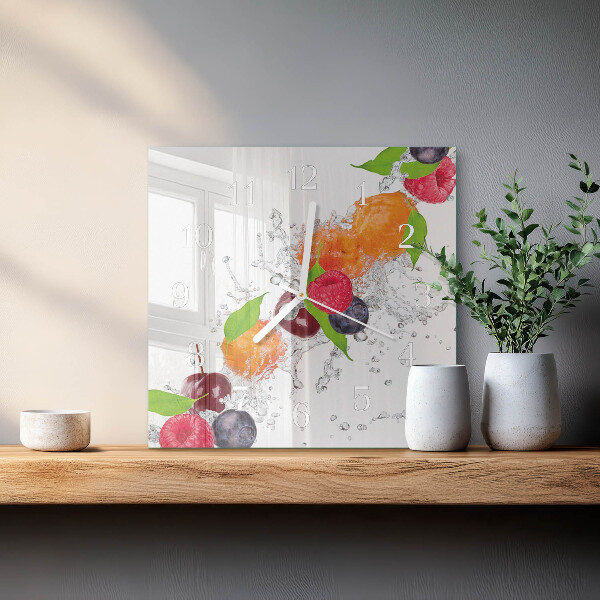Orologio quadrato Frutta