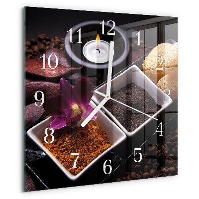 Orologio quadrato Orchidea