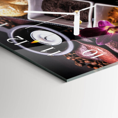 Orologio quadrato Orchidea