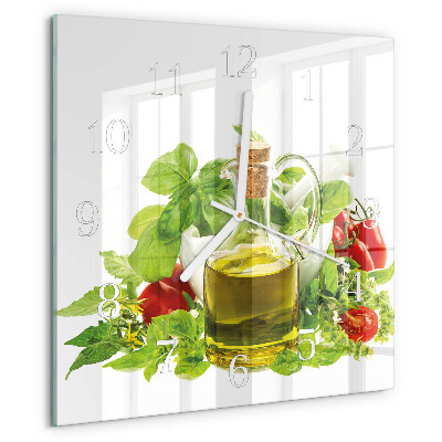 Orologio quadrato Olio di basilico