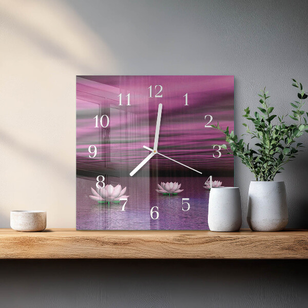 Orologio quadrato Ninfee