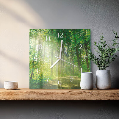 Orologio quadrato Natura della foresta