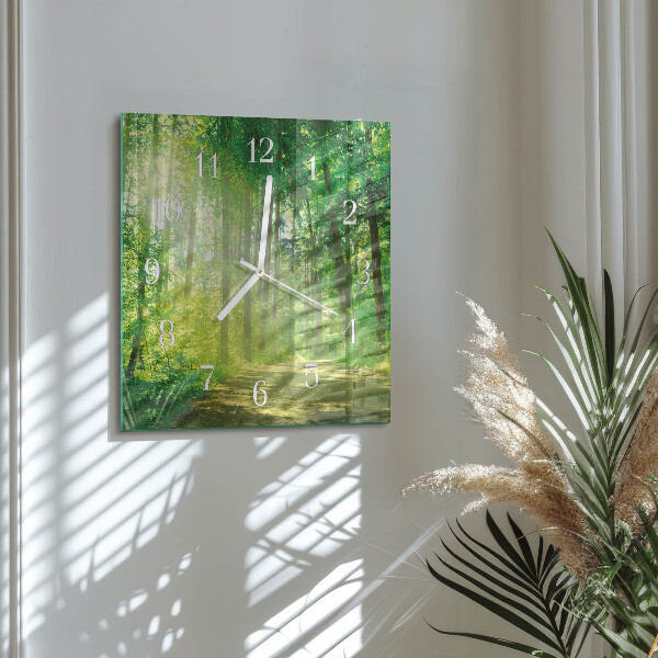 Orologio quadrato Natura della foresta