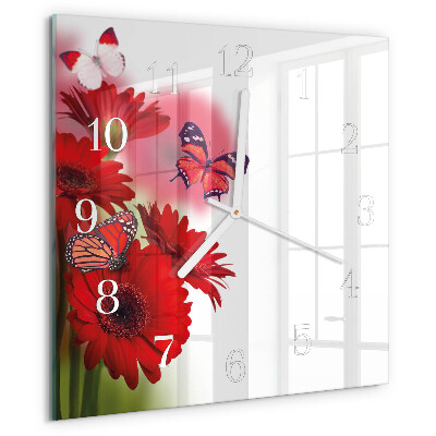 Orologio quadrato Gerbera