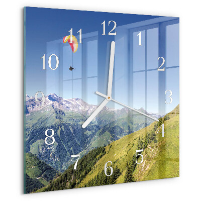 Orologio quadrato Montagne