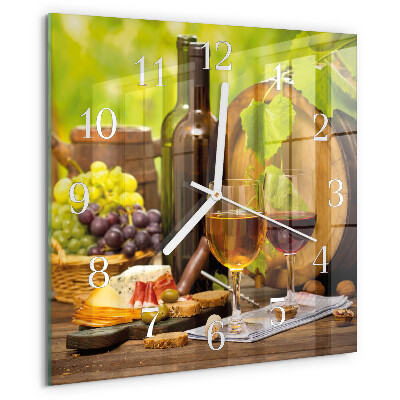 Orologio quadrato Uva per il vino