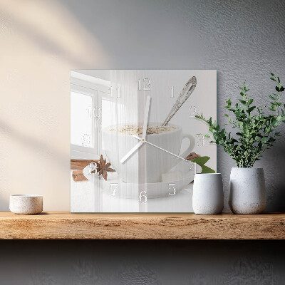 Orologio quadrato Una tazza di anice
