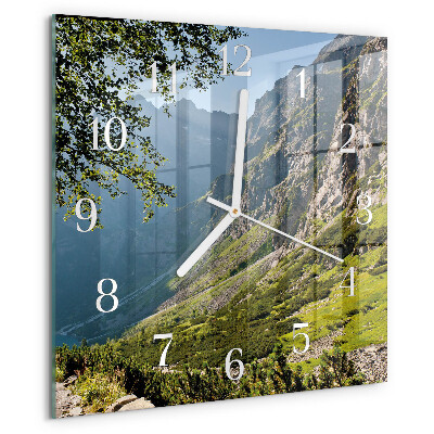 Orologio quadrato Montagne