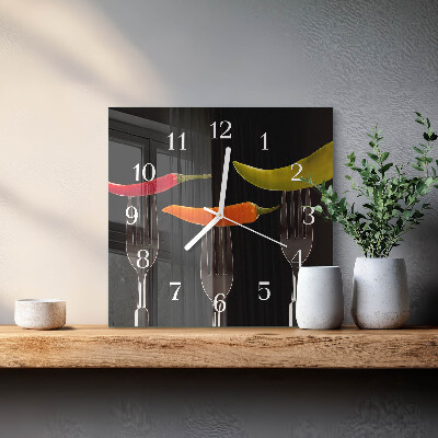 Orologio quadrato Forchetta