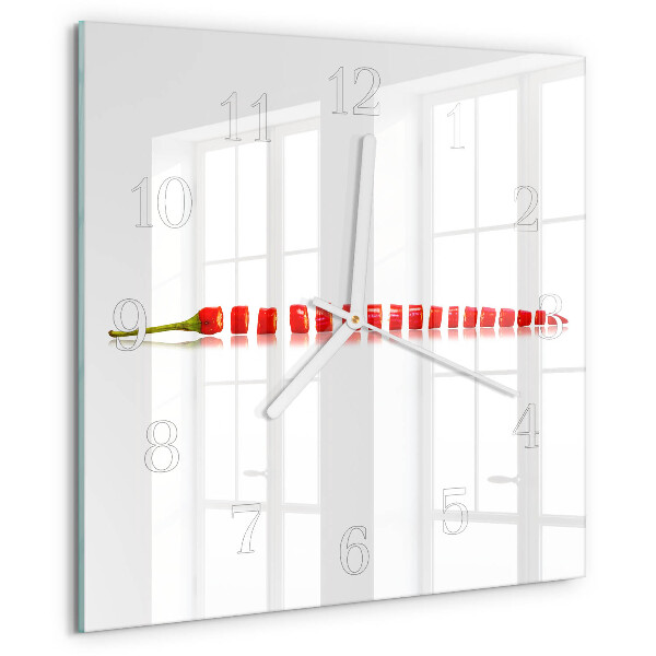 Orologio quadrato peperoncino